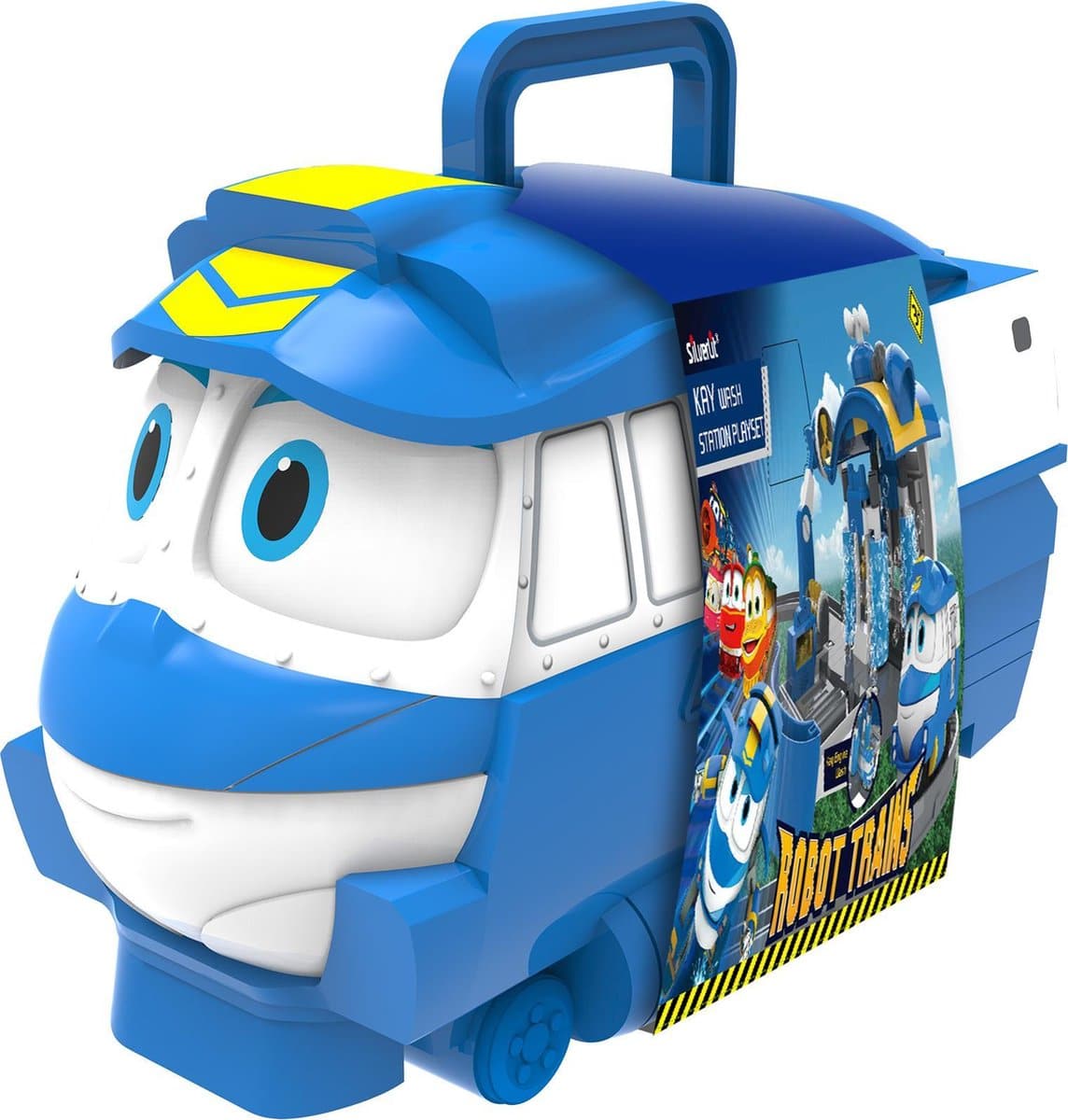 Aufbewahrungskoffer für Roboterzüge von Bongers Toys, erhältlich bei Silverlit