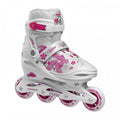Roces Inline skates Jokey 3.0 softboot 82A wit roze mt 30-33