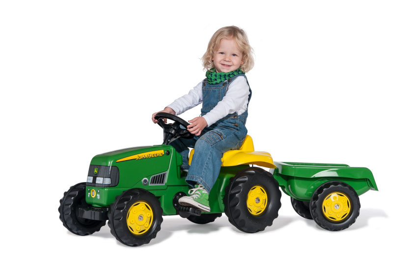 Rolly toys traptractor john deere met aanhanger