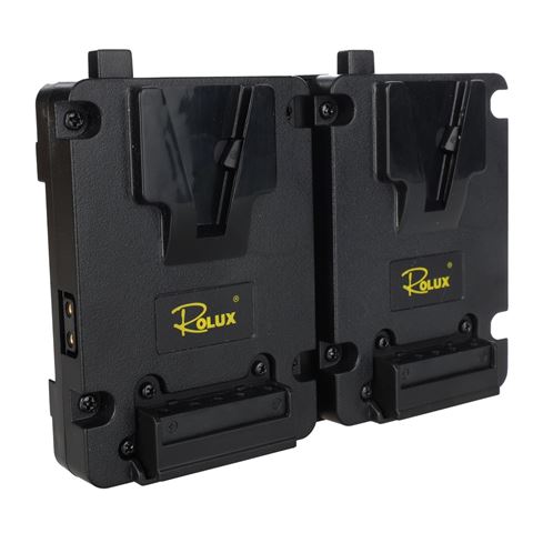 Rolux duo mini v-mount battery plate rl-ac16s