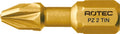 Rotec pro insertbit pz 3 l=25mm c 6,3 torsion tin - 10 stuks - 8042003 - 804.2003
