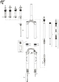 Rockshox federgabel recon silver rl susp.fork rs recon sil.rl 1 1 8 black