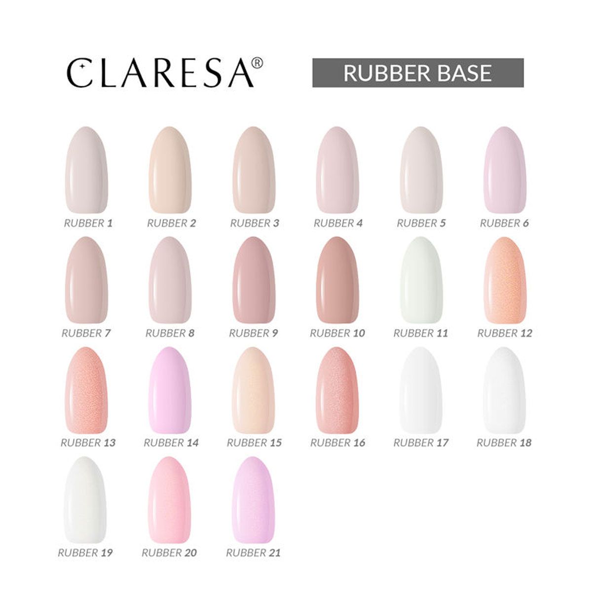 Claresa rubber base coat 5ml 12