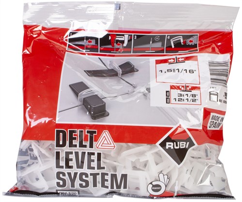 Rubi delta leveling systeem clips | 3-12 mm | 1,5 mm | 400 stuks