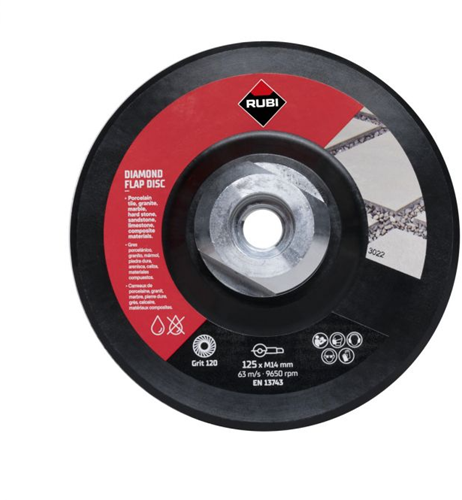 Rubi flap disc 100 120 med. korrel | 125mm | m14 - 32938