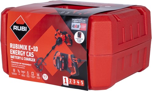 Rubi mix e-10 energy cas | 18 v | incl. accu's en lader | in koffer - 26570