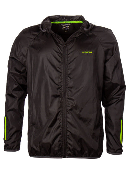 Rucanor Dylan running jacket heren zwart maat M