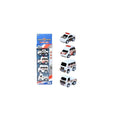 Politieauto 5,5cm set a 4 stuks pullback