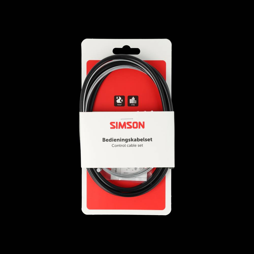 Simson Schaltzugsatz komplett für SA Gazelle, schwarz