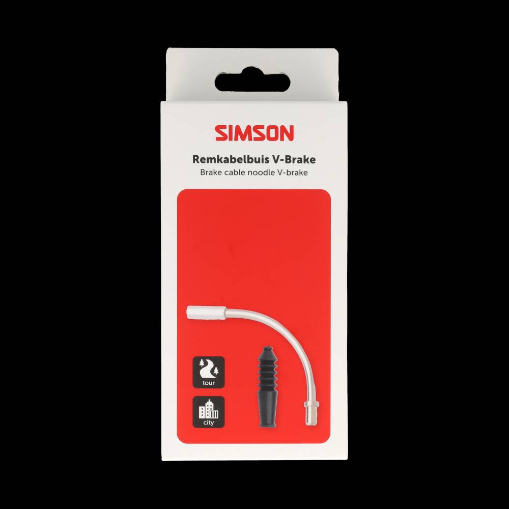 Simson Bremszugrohr V-Bremse inkl. Gummi