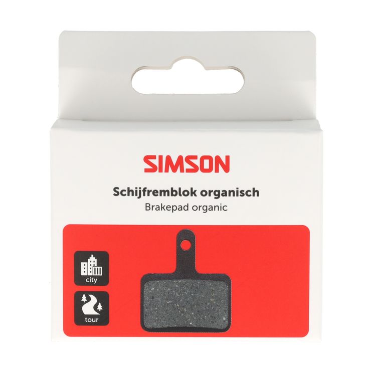 Simson schijfremblokken organisch shimano tektro