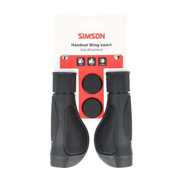 Simson Flügelgriffe schwarz