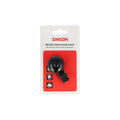 Simson Mini-Fahrradklingel mit 32-mm-Flexbandbefestigung, schwarz