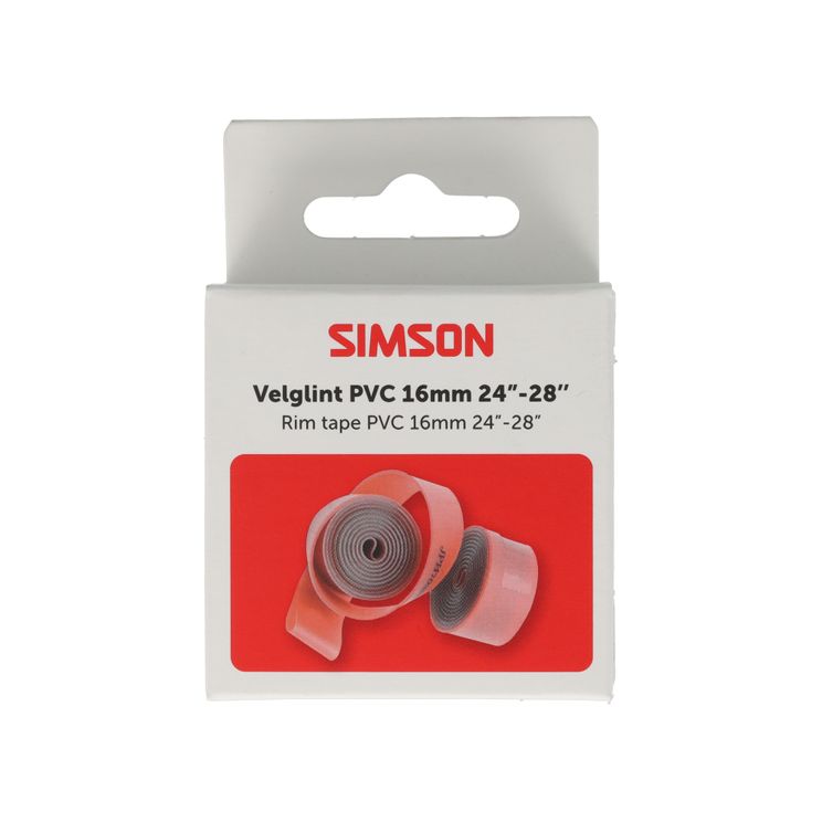 Simson velglint 24i -28i 16mm breed pvc