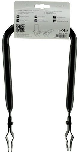 Simson rugleuning smal zwart met vinyl rugkussen