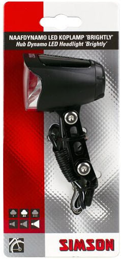 Frontlicht-Nabenbeleuchtung - Dynamo-LED 70 Lux schwarz