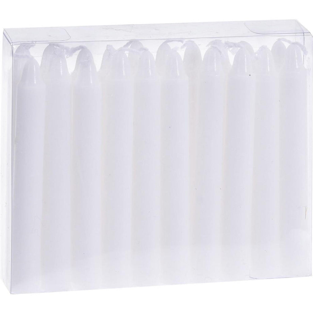 Home styling kerstboomkaarsjes 20-delig 10,5cm wit