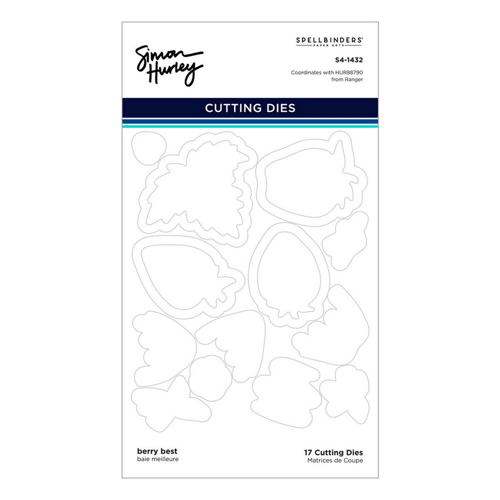 Ranger ink ranger • simon hurley create. die collection spellbinders paper arts berry best etched dies