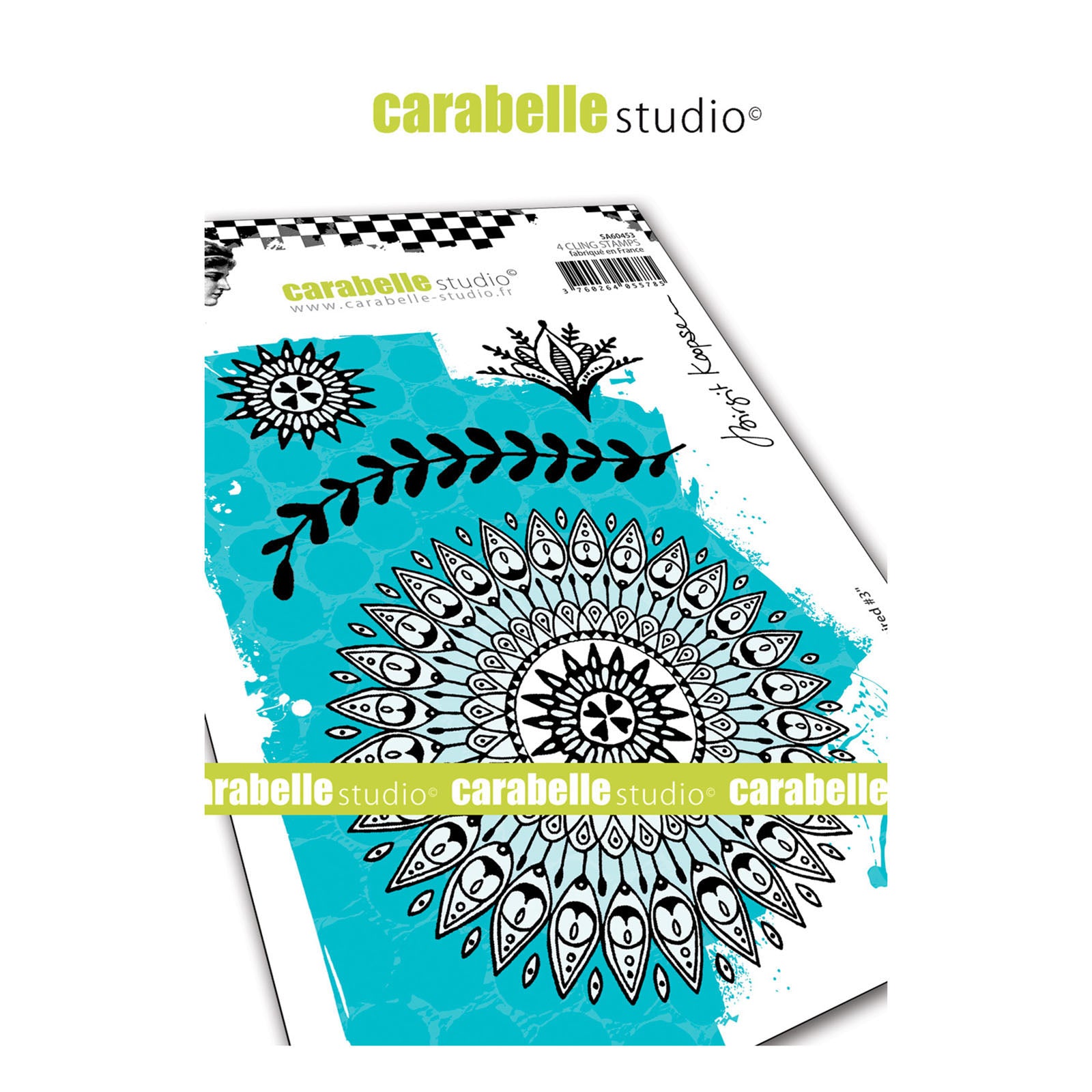 Carabelle studio • cling stamp a6 indian inspired #3