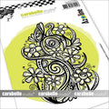 Carabelle studio • cling stamp a6 flowers and curves intertwined by azoline