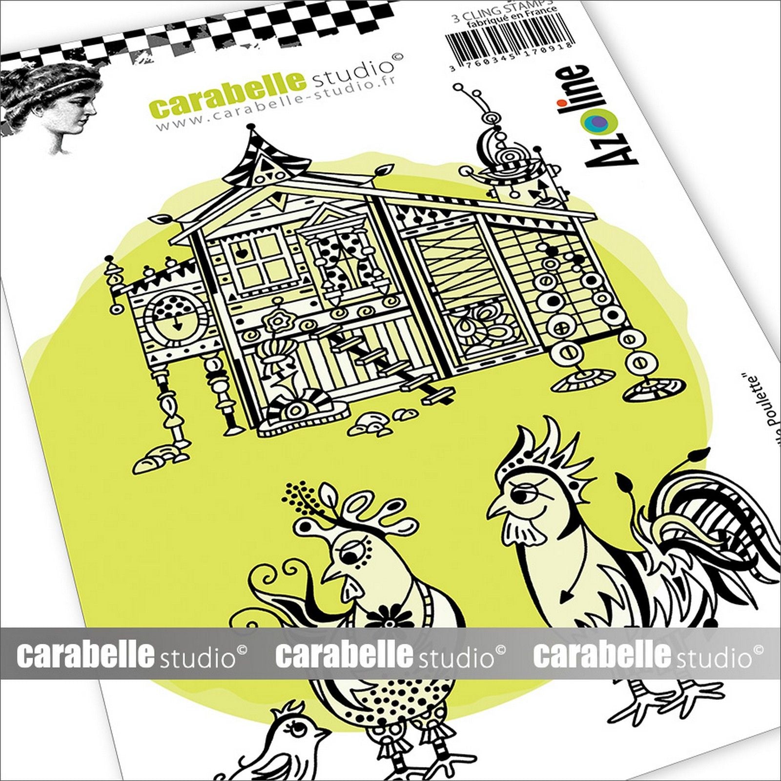 Carabelle studio • cling stempel la famille poulette by azoline