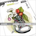 Carabelle studio • cling stamp a6 un pied dans les fleurs