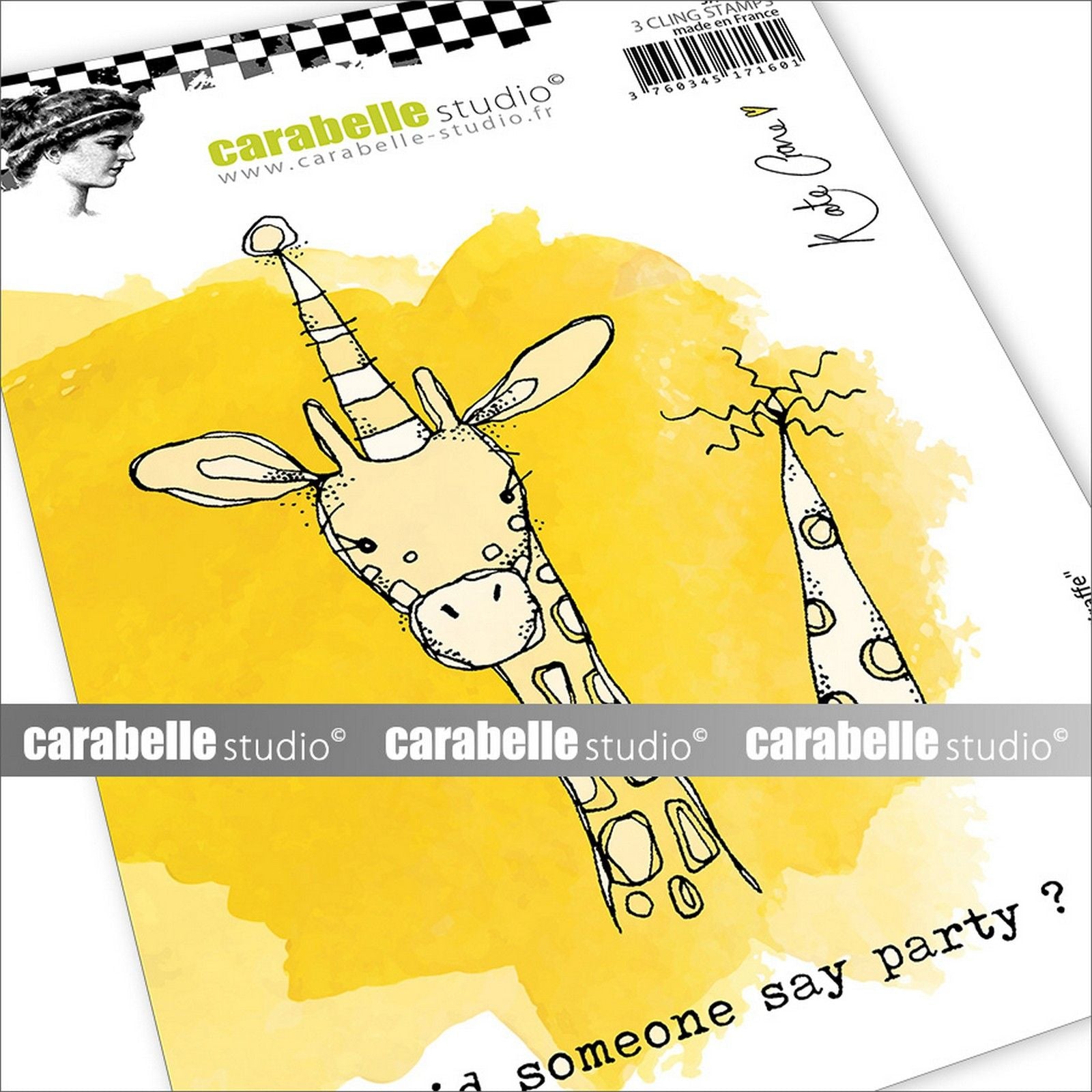 Carabelle studio • cling stamp a6 party giraffe