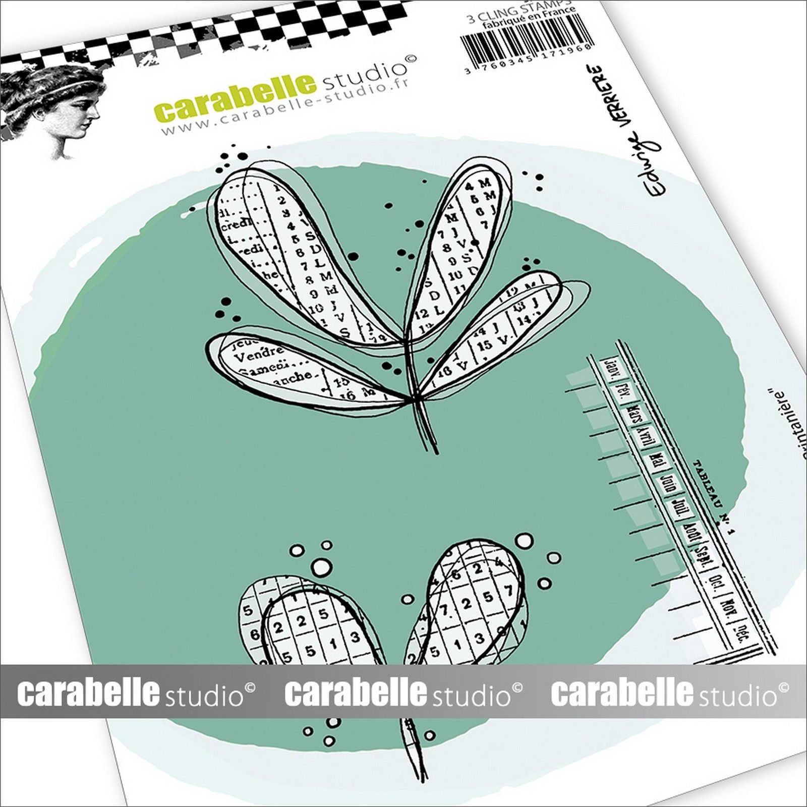 Carabelle studio • cling stamp a6 poésie printanière