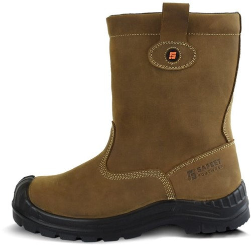 Safeet lucca werklaars gevoerd s3 | bruin | maat 40 - 8719388022291