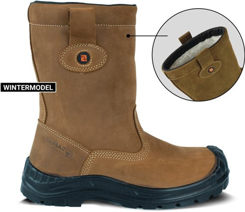 Safeet lucca werklaars gevoerd s3 | bruin | maat 46 - 8719388022352