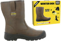 Safety jogger winterbox | alaska veiligheidslaars + sokken + handschoenen + muts | bruin | maat 43 - si9805430