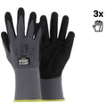 Safety jogger handschoenen allflex 4131x | grijs zwart | 3 paar - maat 11 - 00.118.100.11