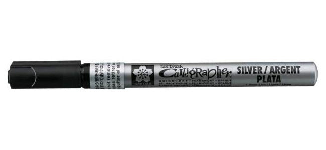 Sakura • pen-touch kalligrafie pen fijn zilver