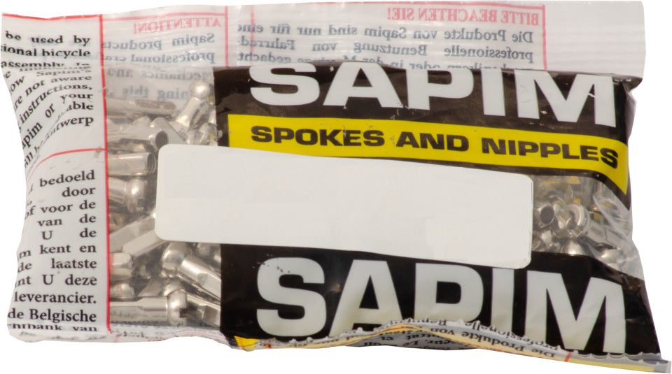Sapim spaaknippel 14 polyax 14mm zilver messing (100st)