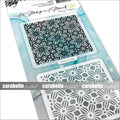 Carabelle studio • art stamp stencil set star flower pattern