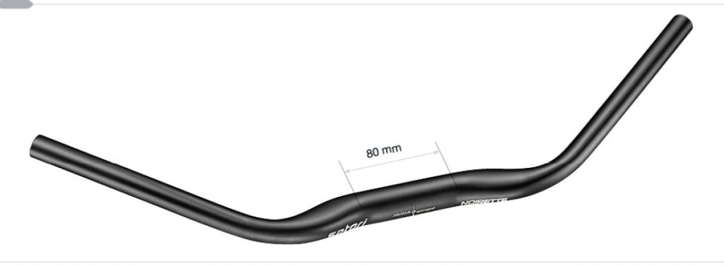 Satori Lenker, schwarz, ø31,8 mm, b=630 mm, 35° abgewinkelt – matt schwarz