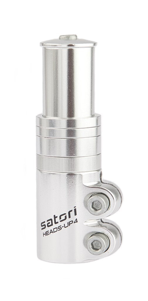Satori Vorbauadapter mit Distanzstücken (4 Stück), silber