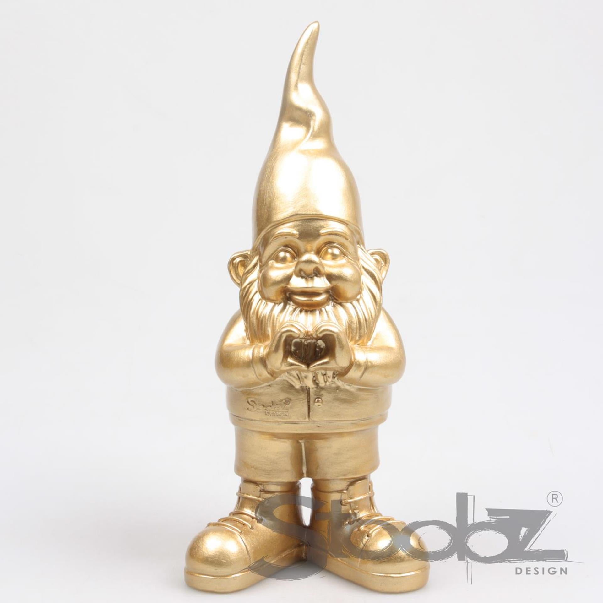 Stoobz design stoobz kabouter hart goud 29.5cm