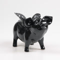 Stoobz design stoobz spaarvarken met vleugels zwart