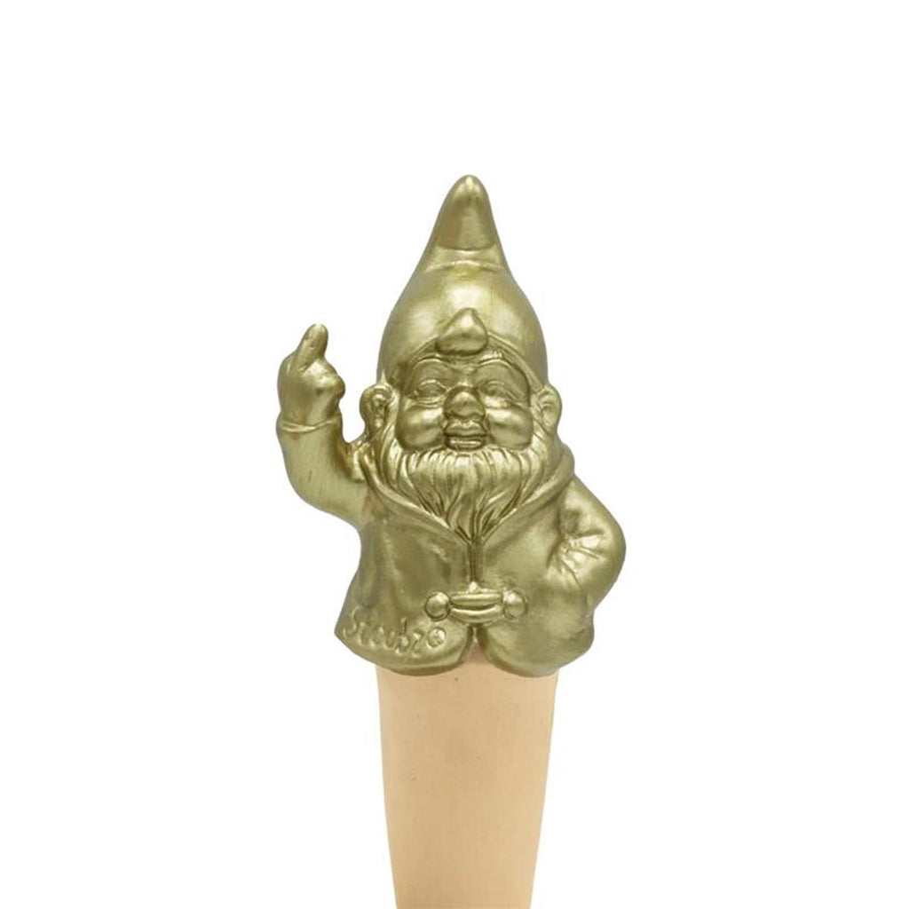 Stoobz design stoobz gnomy self-watering fuck you kabouter goud 6x4.5x16.5cm