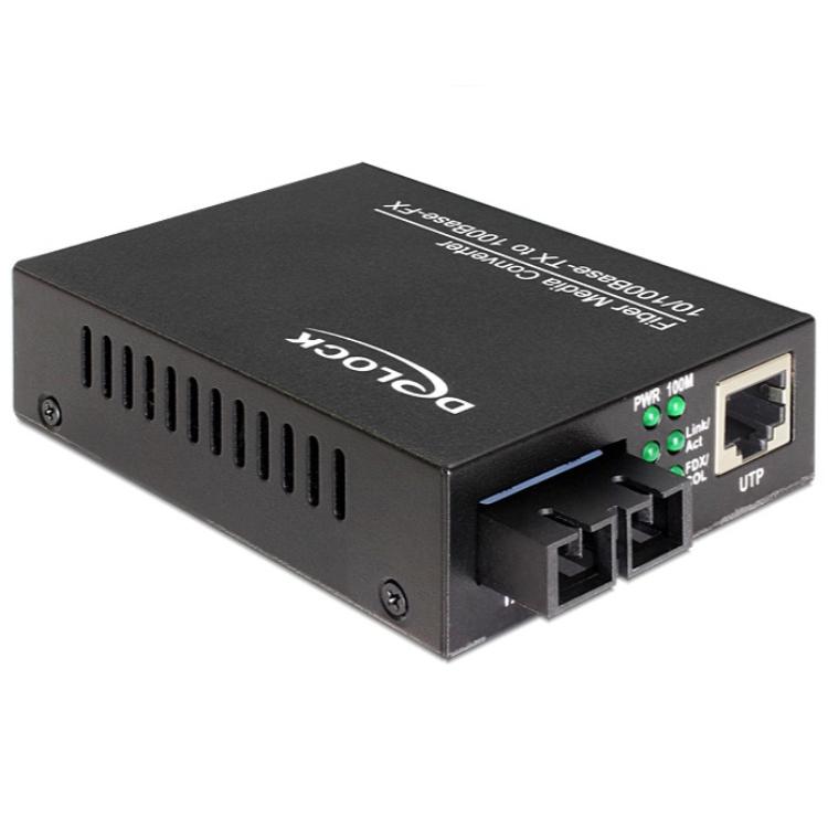 Sc glasvezel converter - singlemode