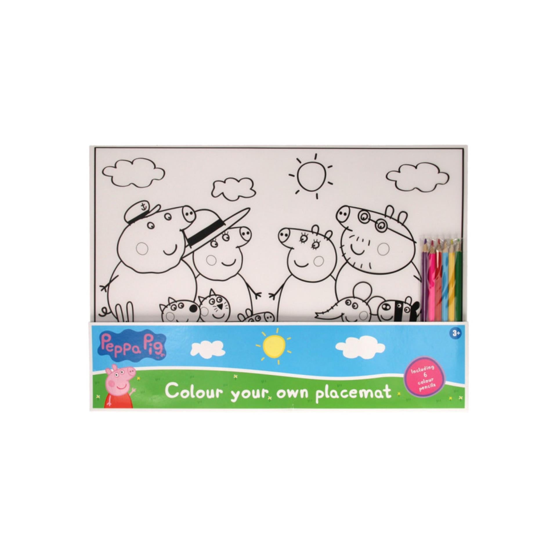 Platzset Farben Peppa Pig