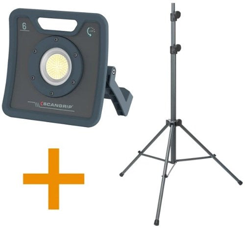 Scangrip werklampset nova 6 for life + statief - 49.0595