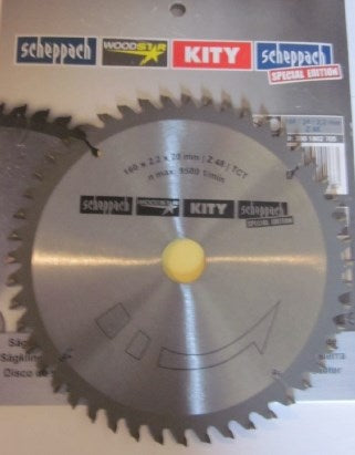 Scheppach widia zaagblad 48 tands voor o.a pl55 - 160 mm - 3901802705