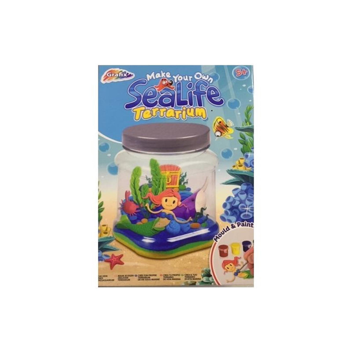 Bongers Toys Grafix – Gestalte dein eigenes Meerestier-Terrarium mit Meerjungfrauen