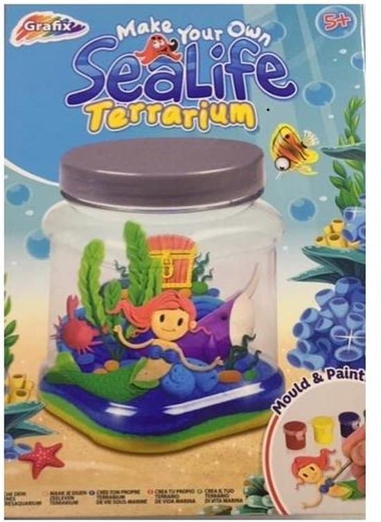 Bongers Toys Grafix – Gestalte dein eigenes Meerestier-Terrarium mit Meerjungfrauen