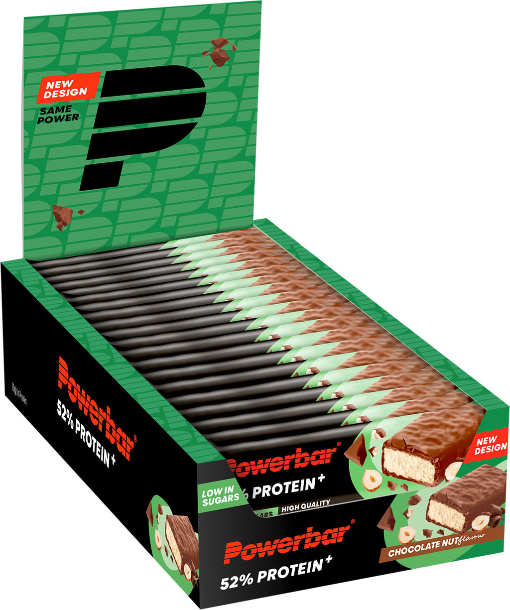 Powerbar 52% protein plus bar 20 box