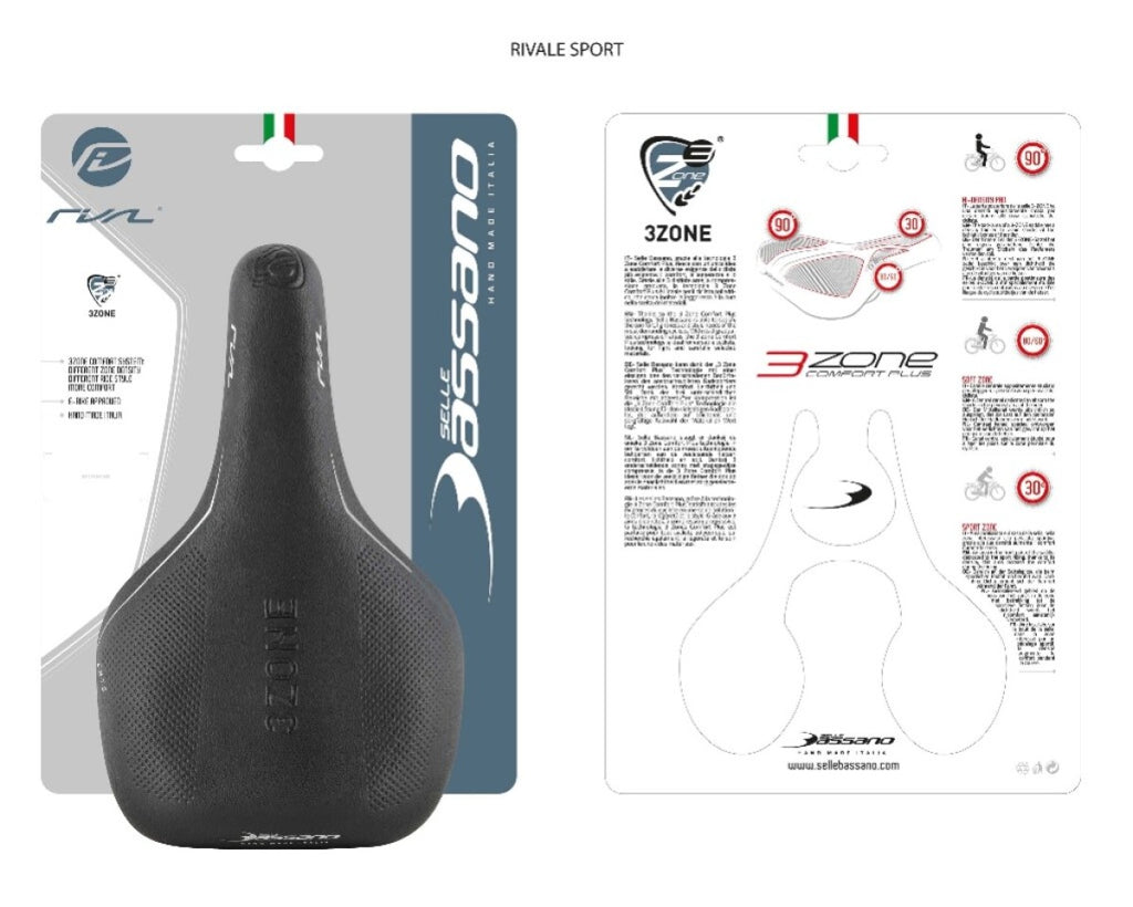 Selle Bassano Sattel Rival 3-Zonen Uni