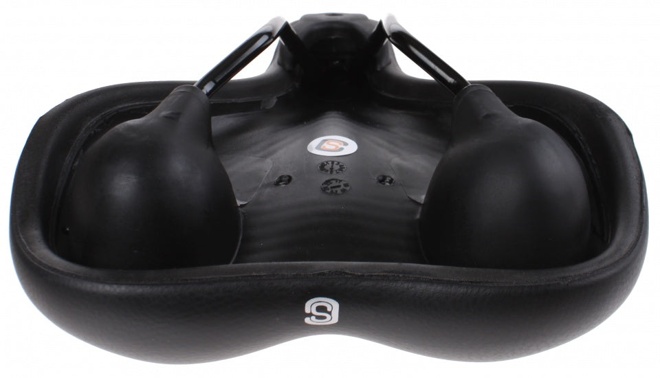 Selle Comfort Sattel City schwarz, ohne Riemen.