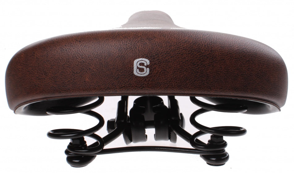 Selle comfort zadel city foam bruin. vacuum gesealed, inclusief strop